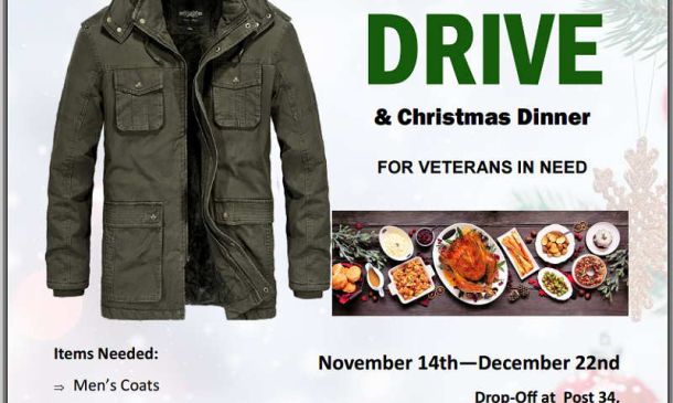 Motorcycle Group ALR Coat Drive Christmas 2021
